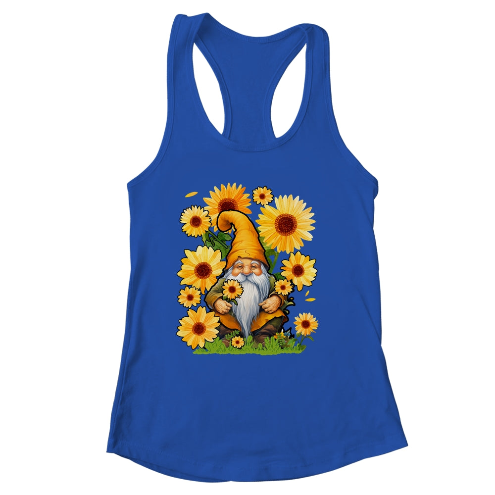 Halloween Gnomes Sunflower Autumn Pumpkin Fall Knomes Shirt & Tank Top | siriusteestore