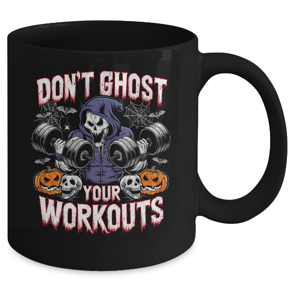 Halloween Gym Don't Ghost Your Workouts Halloween Workout Mug | siriusteestore