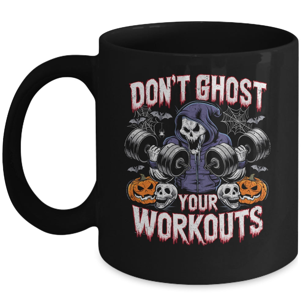 Halloween Gym Don't Ghost Your Workouts Halloween Workout Mug | siriusteestore