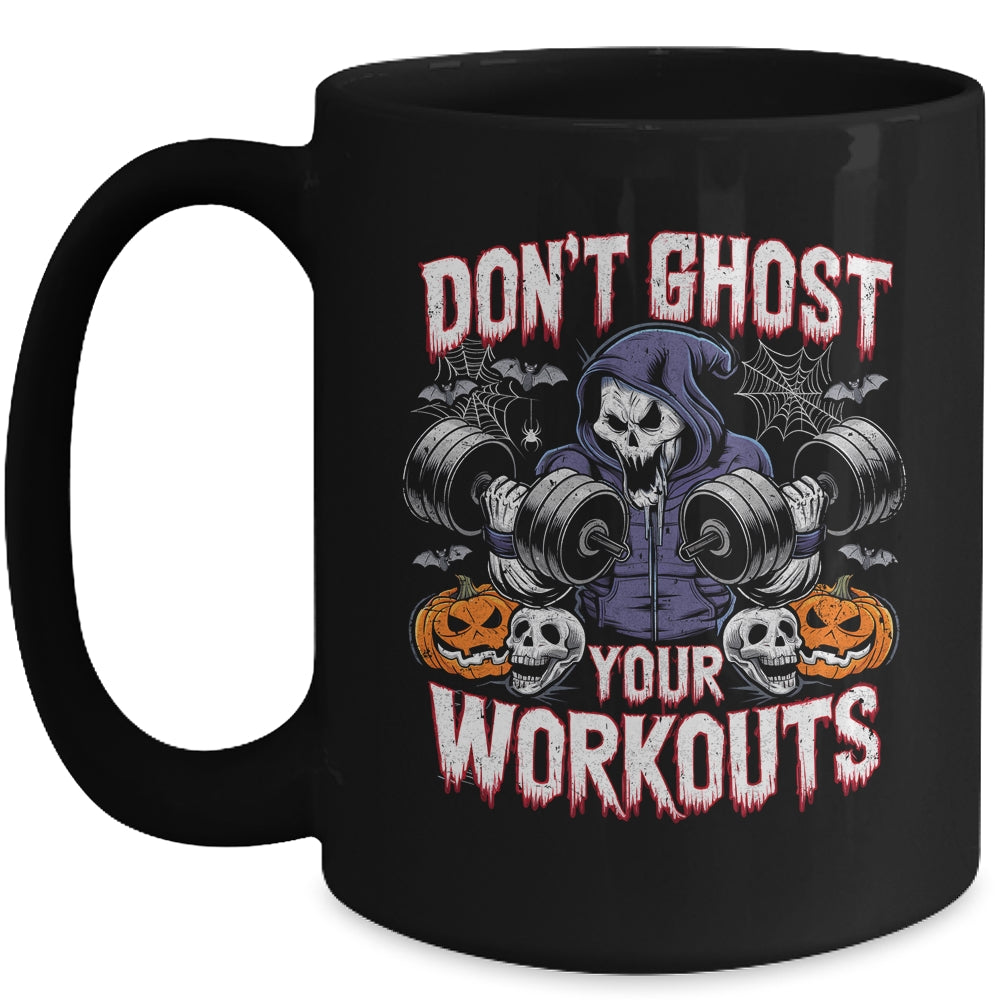 Halloween Gym Don't Ghost Your Workouts Halloween Workout Mug | siriusteestore