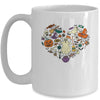 Halloween Heart Women Cute Vintage Graphic Halloween Party Mug | siriusteestore