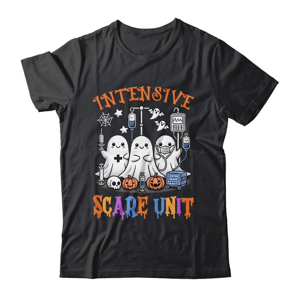 Halloween Intensive Care Scare Unit Ghost Nurse ICU Nursing Shirt & Hoodie | siriusteestore