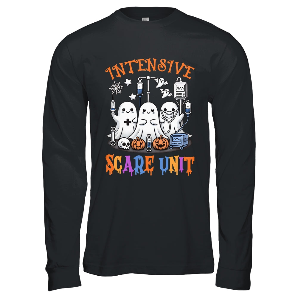 Halloween Intensive Care Scare Unit Ghost Nurse ICU Nursing Shirt & Hoodie | siriusteestore