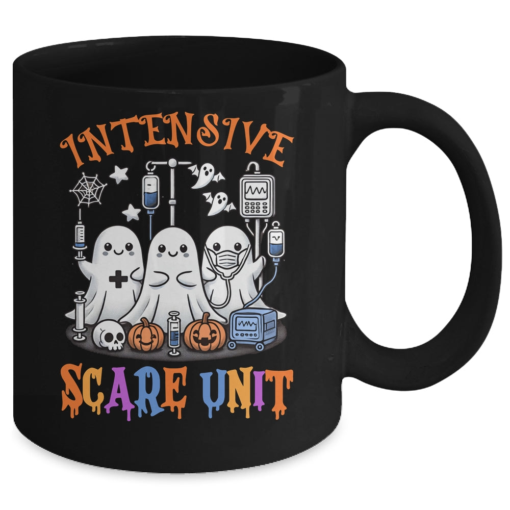 Halloween Intensive Care Scare Unit Ghost Nurse ICU Nursing Mug | siriusteestore