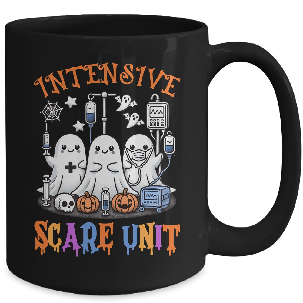 Halloween Intensive Care Scare Unit Ghost Nurse ICU Nursing Mug | siriusteestore