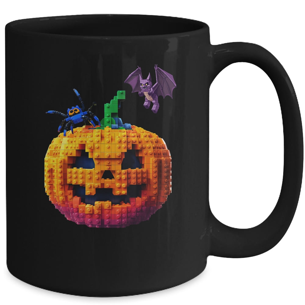 Halloween Master Builder Pumpkin Kids Building Blocks Bricks Mug | siriusteestore