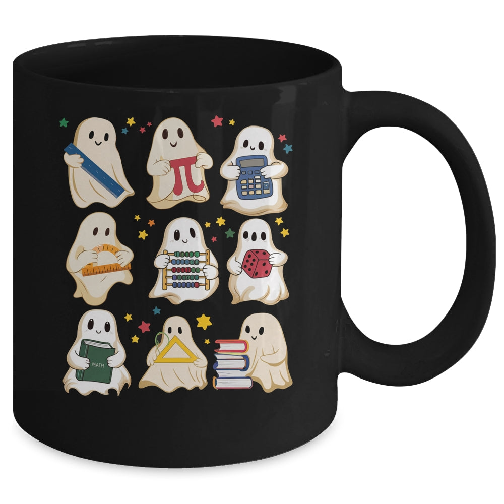 Halloween Math Teacher Cute Ghost Math Teacher Costume Mug | siriusteestore