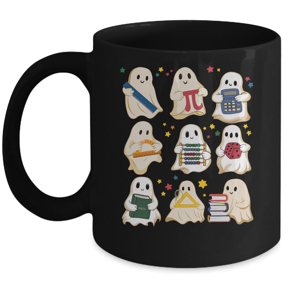 Halloween Math Teacher Cute Ghost Math Teacher Costume Mug | siriusteestore