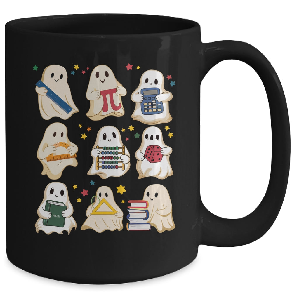 Halloween Math Teacher Cute Ghost Math Teacher Costume Mug | siriusteestore