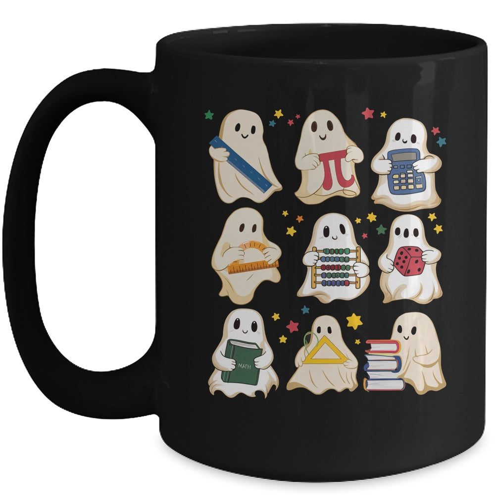 Halloween Math Teacher Cute Ghost Math Teacher Costume Mug | siriusteestore