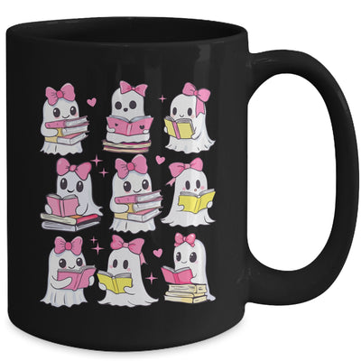 Halloween Pink Ghost Read More Books Spooky Boo Teacher Kids Mug | siriusteestore