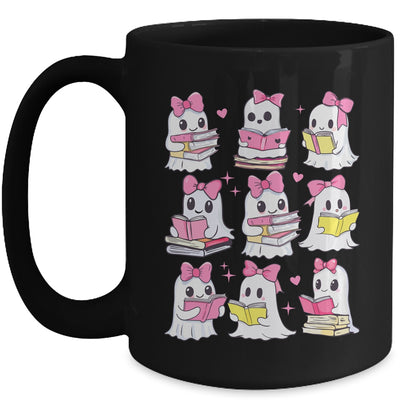 Halloween Pink Ghost Read More Books Spooky Boo Teacher Kids Mug | siriusteestore