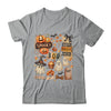Halloween Pumpkin Boho Floral Fall Autumn Spooky Season Shirt & Sweatshirt | siriusteestore