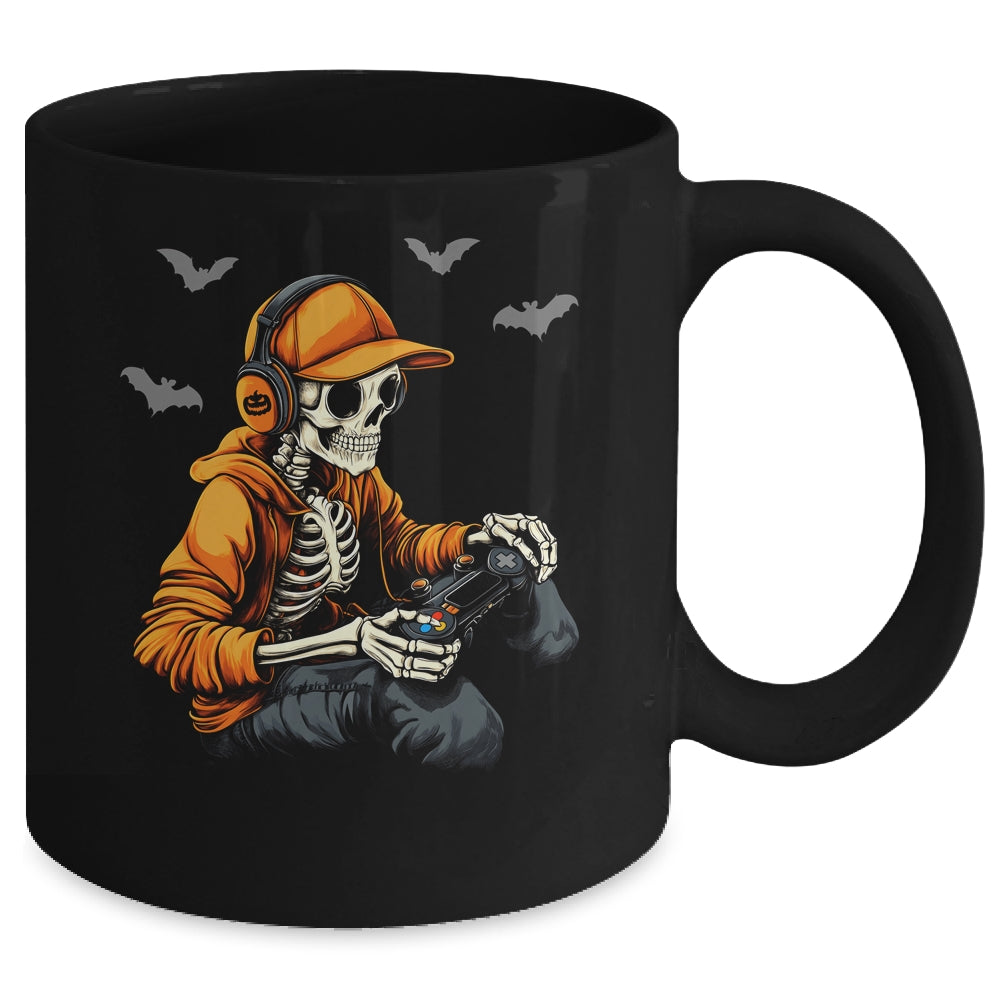 Halloween Skeleton Costume Gamer Video Gaming Boys Men Kids Mug | siriusteestore