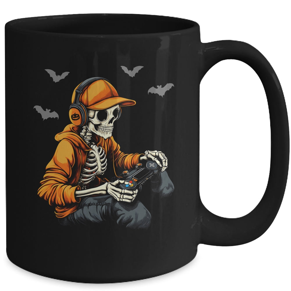 Halloween Skeleton Costume Gamer Video Gaming Boys Men Kids Mug | siriusteestore