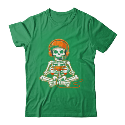 Halloween Skeleton Gamer Video Gaming Boys Men Kids Teens Shirt & Hoodie | siriusteestore