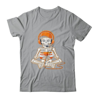 Halloween Skeleton Gamer Video Gaming Boys Men Kids Teens Shirt & Hoodie | siriusteestore