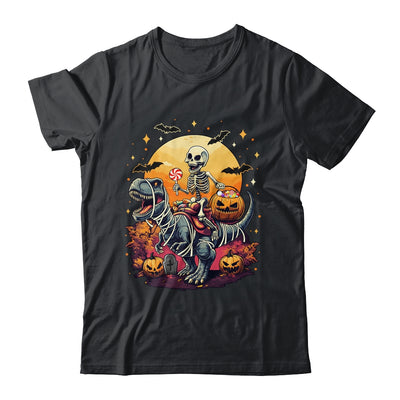 Halloween Skeleton Riding Mummy Dinosaur T Rex Kids Boys Men Shirt & Hoodie | siriusteestore