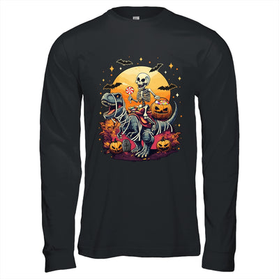 Halloween Skeleton Riding Mummy Dinosaur T Rex Kids Boys Men Shirt & Hoodie | siriusteestore