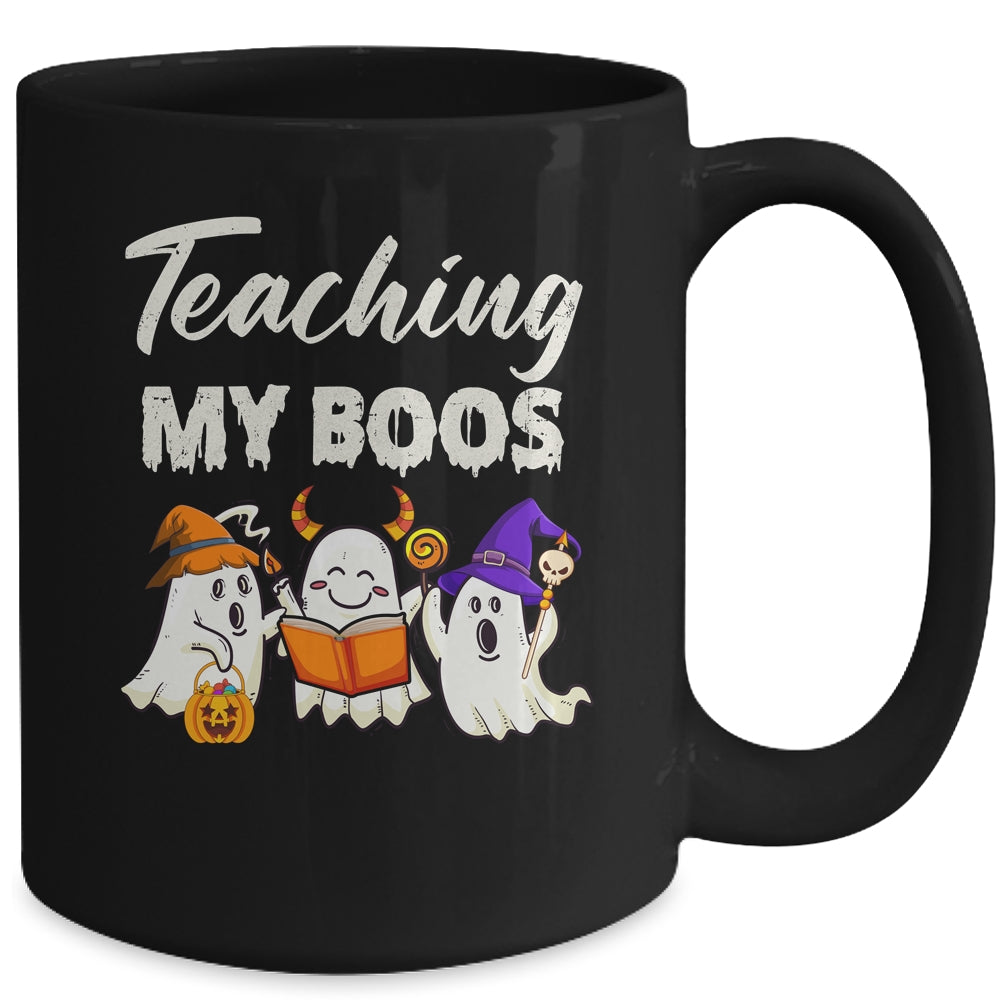 Halloween Teacher Teaching My Boos Cute Ghost Costume Funny Mug | siriusteestore