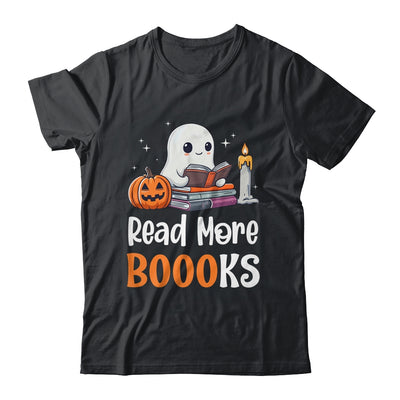Halloween Teacher Women Cute Reading Ghost Read More Books Shirt & Sweatshirt | siriusteestore
