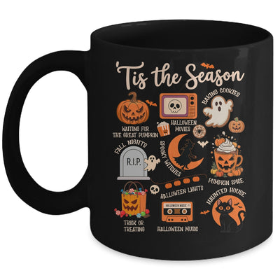 Halloween Tis The Season Spooky Witch Pumpkin Fall Retro Mug | siriusteestore