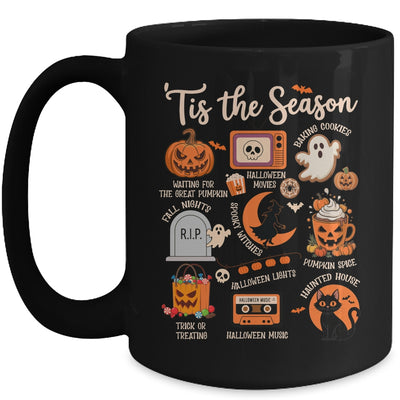Halloween Tis The Season Spooky Witch Pumpkin Fall Retro Mug | siriusteestore