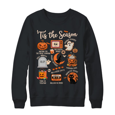 Halloween Tis The Season Spooky Witch Pumpkin Fall Retro Shirt & Sweatshirt | siriusteestore