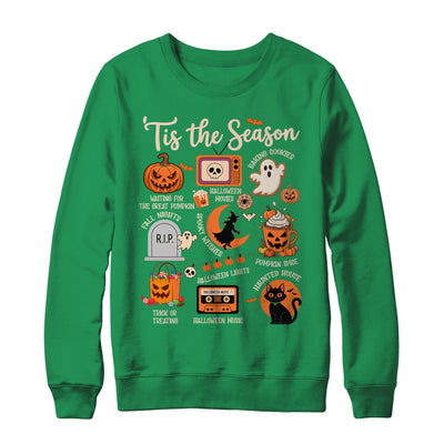 Halloween Tis The Season Spooky Witch Pumpkin Fall Retro Shirt & Sweatshirt | siriusteestore