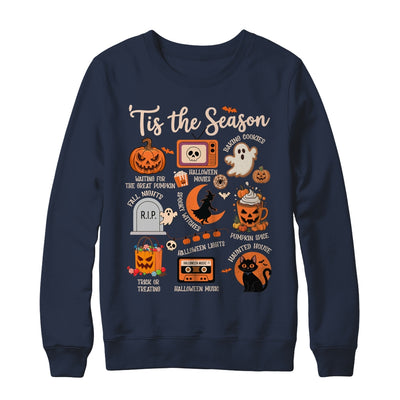Halloween Tis The Season Spooky Witch Pumpkin Fall Retro Shirt & Sweatshirt | siriusteestore