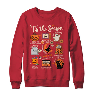 Halloween Tis The Season Spooky Witch Pumpkin Fall Retro Shirt & Sweatshirt | siriusteestore