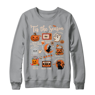 Halloween Tis The Season Spooky Witch Pumpkin Fall Retro Shirt & Sweatshirt | siriusteestore