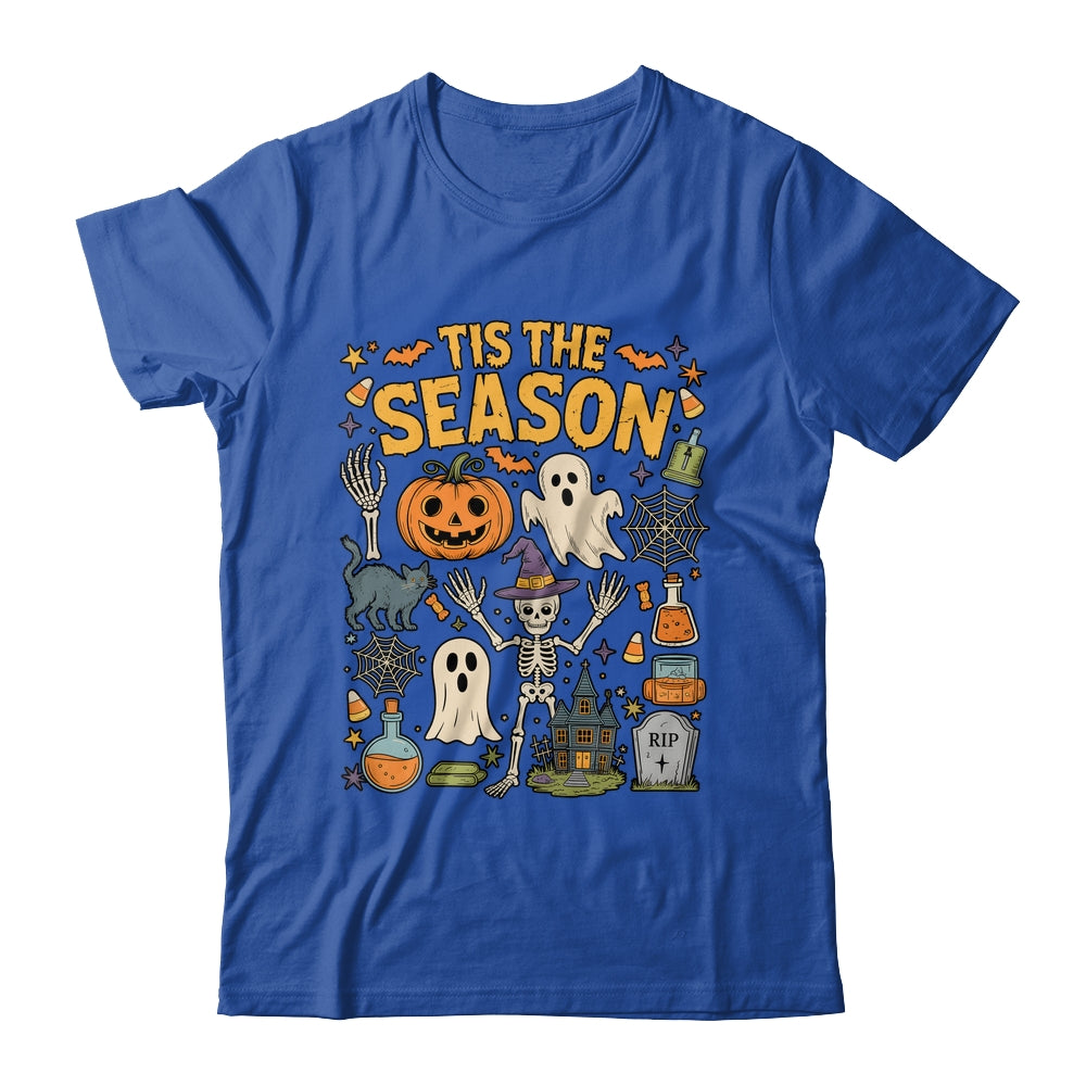 Halloween Vibes Spooky Season Pumpkin Witch Tis The Season Shirt & Hoodie | siriusteestore