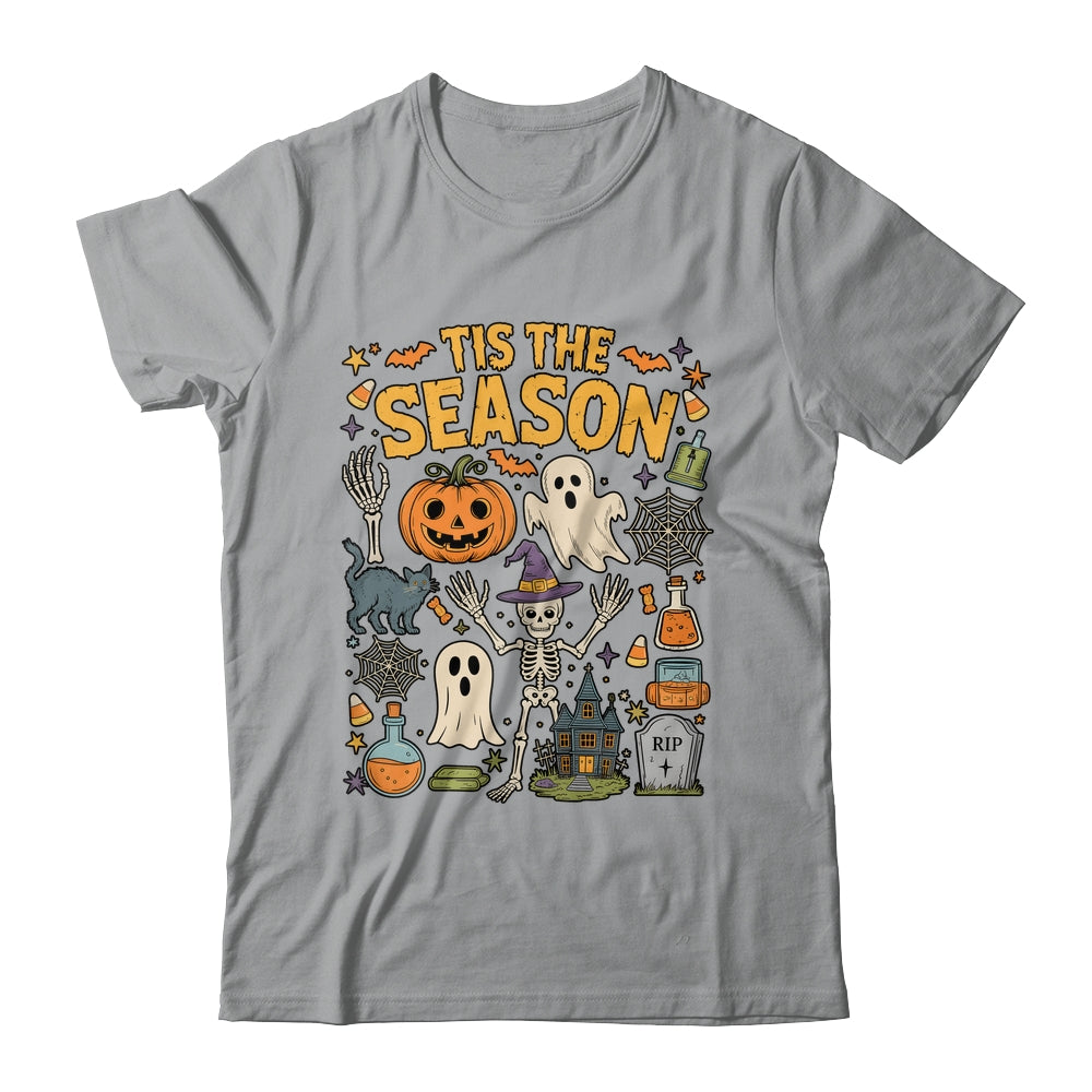 Halloween Vibes Spooky Season Pumpkin Witch Tis The Season Shirt & Hoodie | siriusteestore