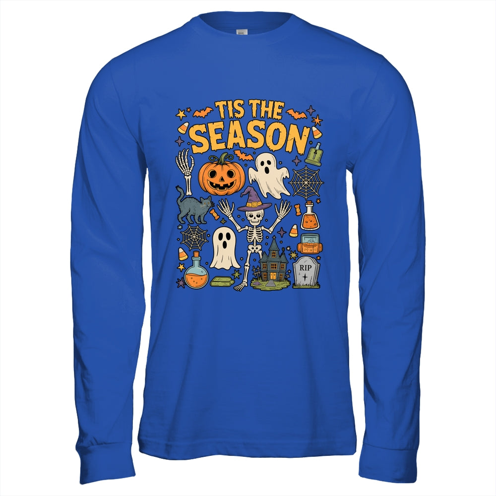 Halloween Vibes Spooky Season Pumpkin Witch Tis The Season Shirt & Hoodie | siriusteestore