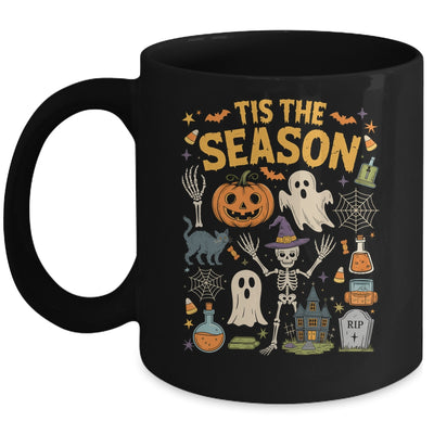 Halloween Vibes Spooky Season Pumpkin Witch Tis The Season Mug | siriusteestore