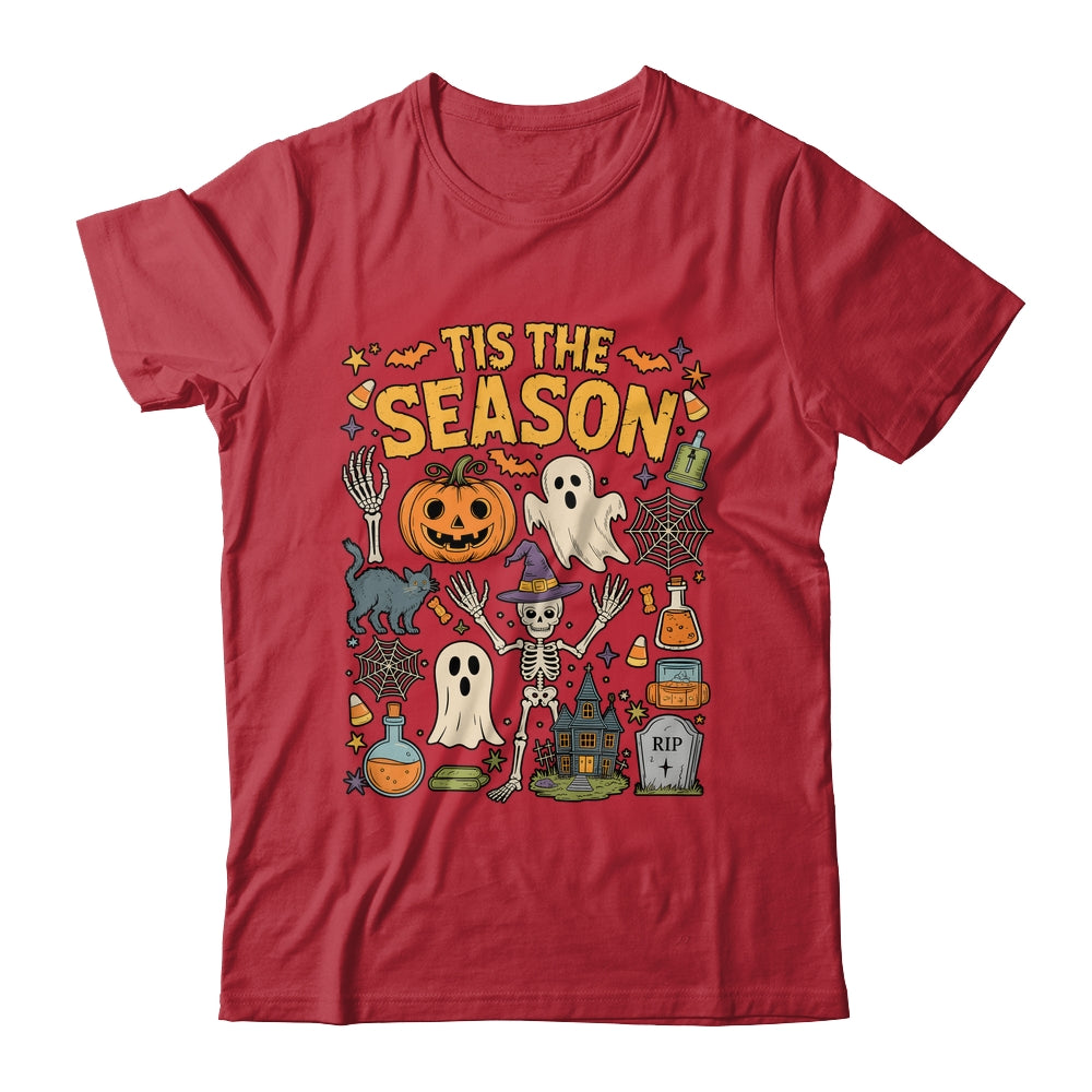 Halloween Vibes Spooky Season Pumpkin Witch Tis The Season Shirt & Hoodie | siriusteestore
