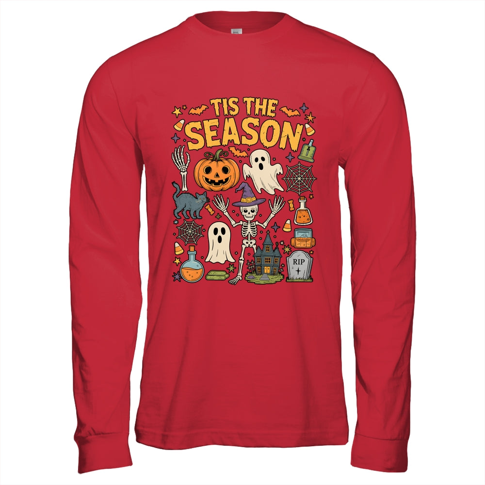 Halloween Vibes Spooky Season Pumpkin Witch Tis The Season Shirt & Hoodie | siriusteestore