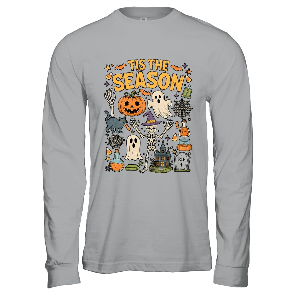 Halloween Vibes Spooky Season Pumpkin Witch Tis The Season Shirt & Hoodie | siriusteestore