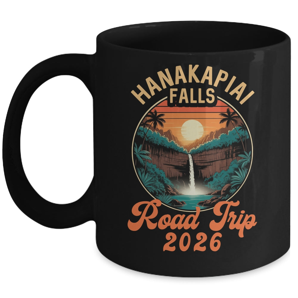 Hanakapiai Falls Road Trip 2026 Summer Vacation Family Mug | siriusteestore