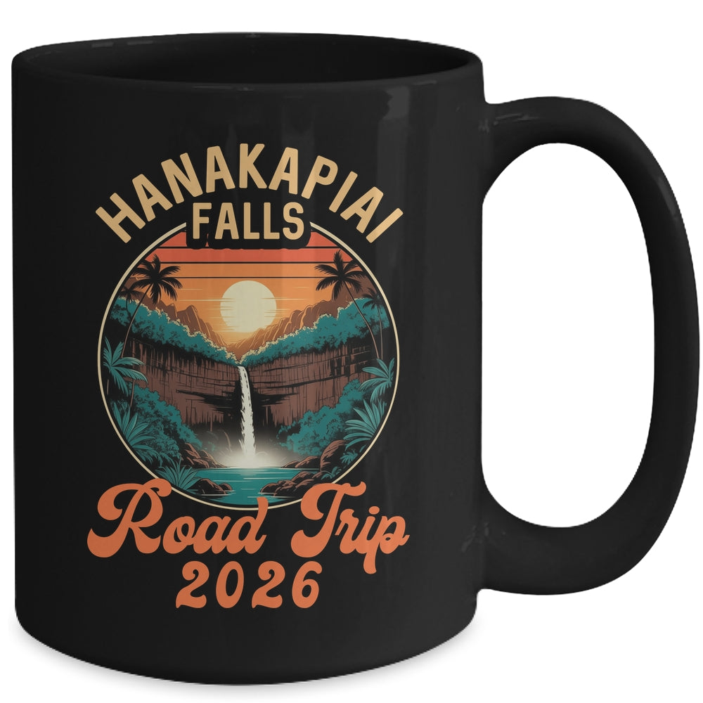 Hanakapiai Falls Road Trip 2026 Summer Vacation Family Mug | siriusteestore