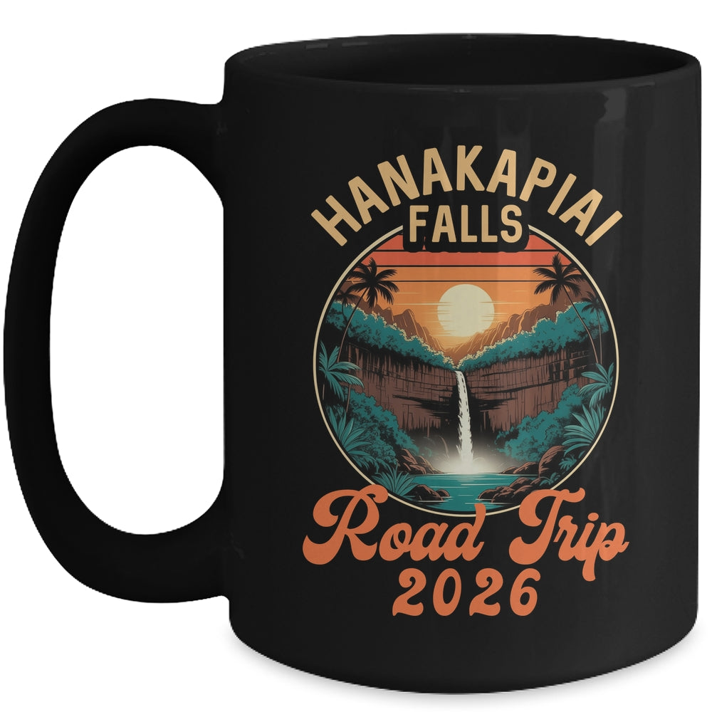 Hanakapiai Falls Road Trip 2026 Summer Vacation Family Mug | siriusteestore