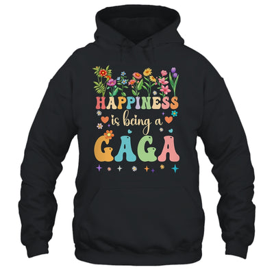 Happiness Is Being A Gaga Floral Design Gaga Mothers Day Shirt & Tank Top | siriusteestore