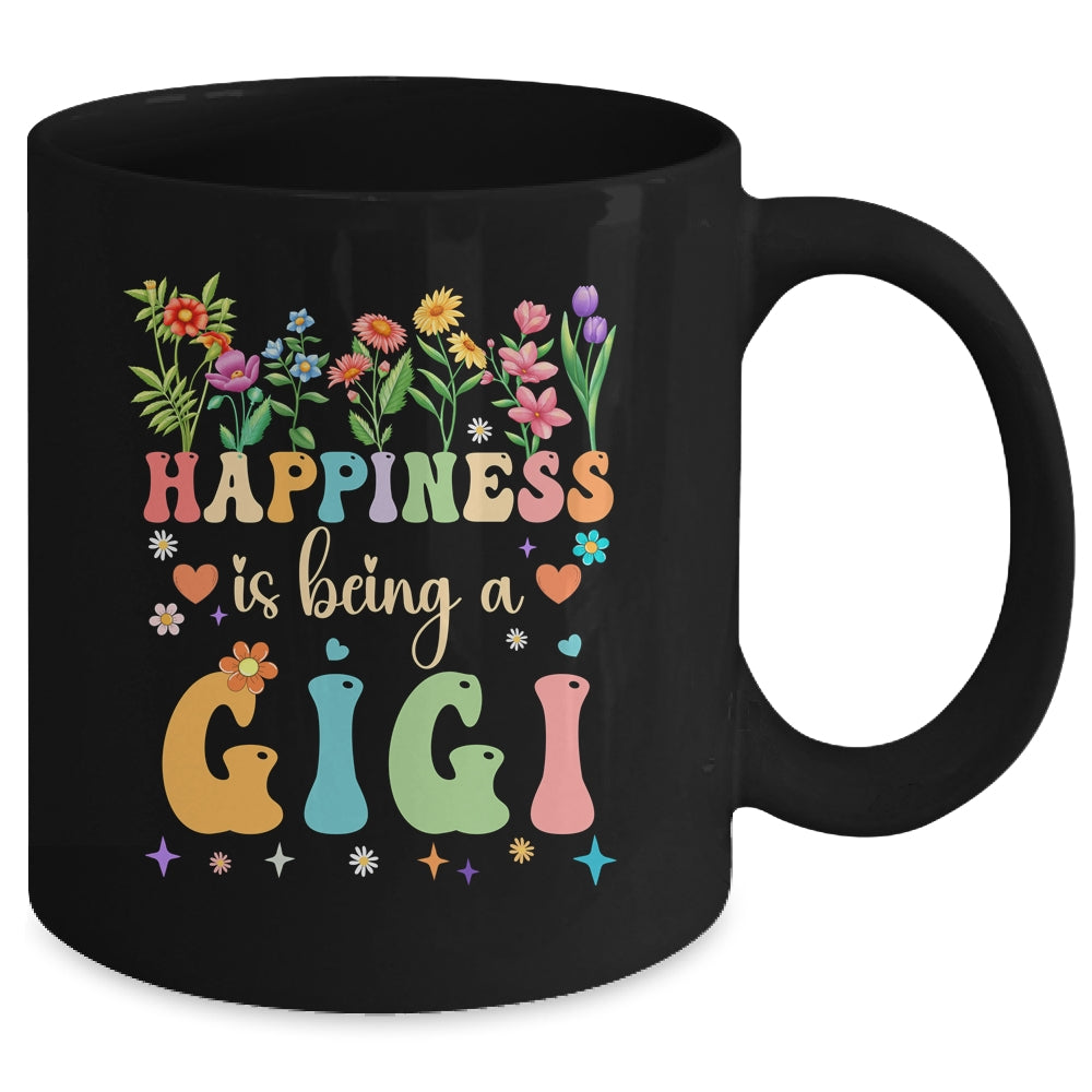 Happiness Is Being A Gigi Floral Design Gigi Mothers Day Mug | siriusteestore