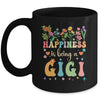 Happiness Is Being A Gigi Floral Design Gigi Mothers Day Mug | siriusteestore