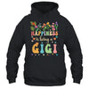 Happiness Is Being A Gigi Floral Design Gigi Mothers Day Shirt & Tank Top | siriusteestore