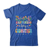 Happiness Is Being A Godmother Floral Design Godmother Shirt & Tank Top | siriusteestore