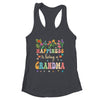 Happiness Is Being A Grandma Floral Design Grandma Shirt & Tank Top | siriusteestore