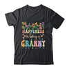 Happiness Is Being A Grannie Floral Design Grannie Shirt & Tank Top | siriusteestore