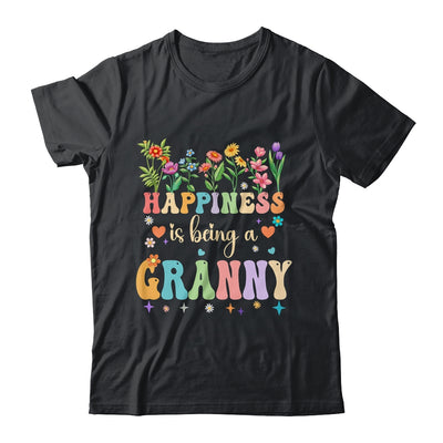 Happiness Is Being A Grannie Floral Design Grannie Shirt & Tank Top | siriusteestore